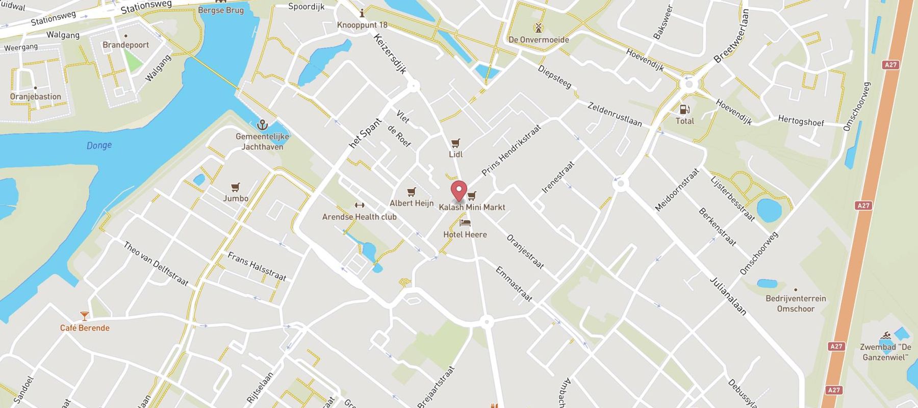 Shoeby - Raamsdonksveer map