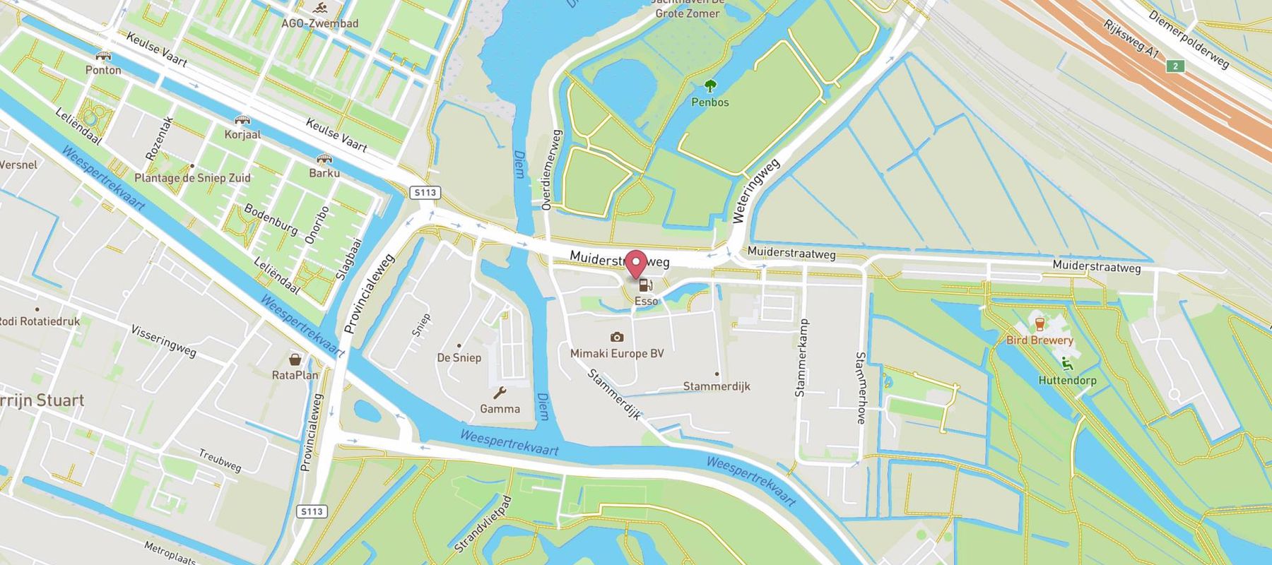 SPAR express Diemen map