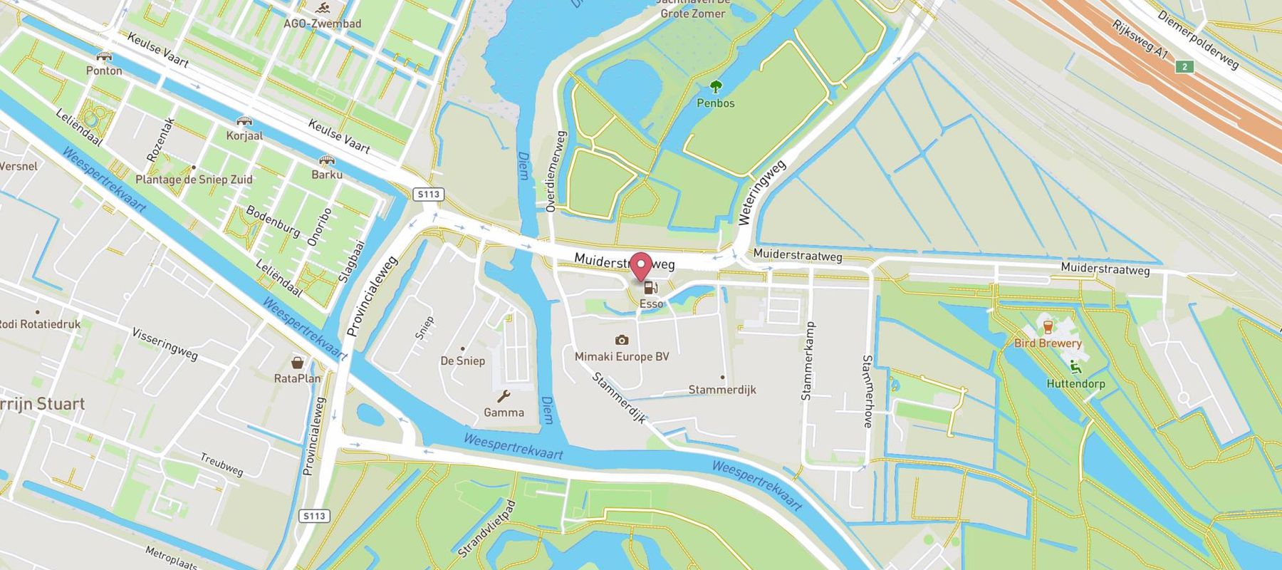 SPAR express Diemen map