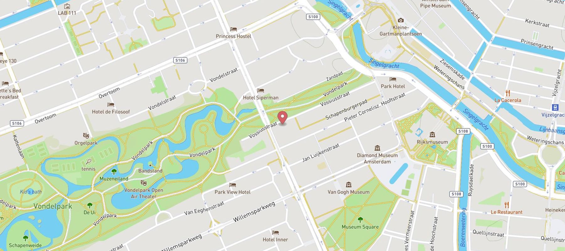 Park House Hotel Museum Quarter, Sonder map