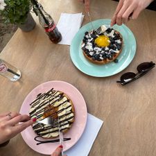 Heart-Garden Waffles & Coffee