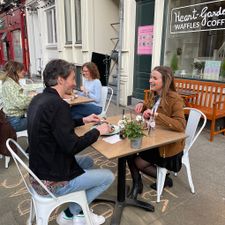 Heart-Garden Waffles & Coffee