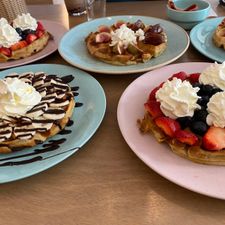 Heart-Garden Waffles & Coffee