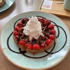 Heart-Garden Waffles & Coffee