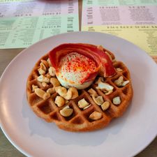 Heart-Garden Waffles & Coffee