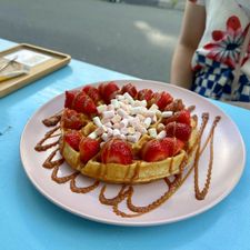 Heart-Garden Waffles & Coffee