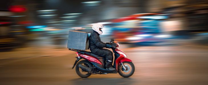 Binnen een paar minuten je boodschappen op de stoep hebben bezorgd